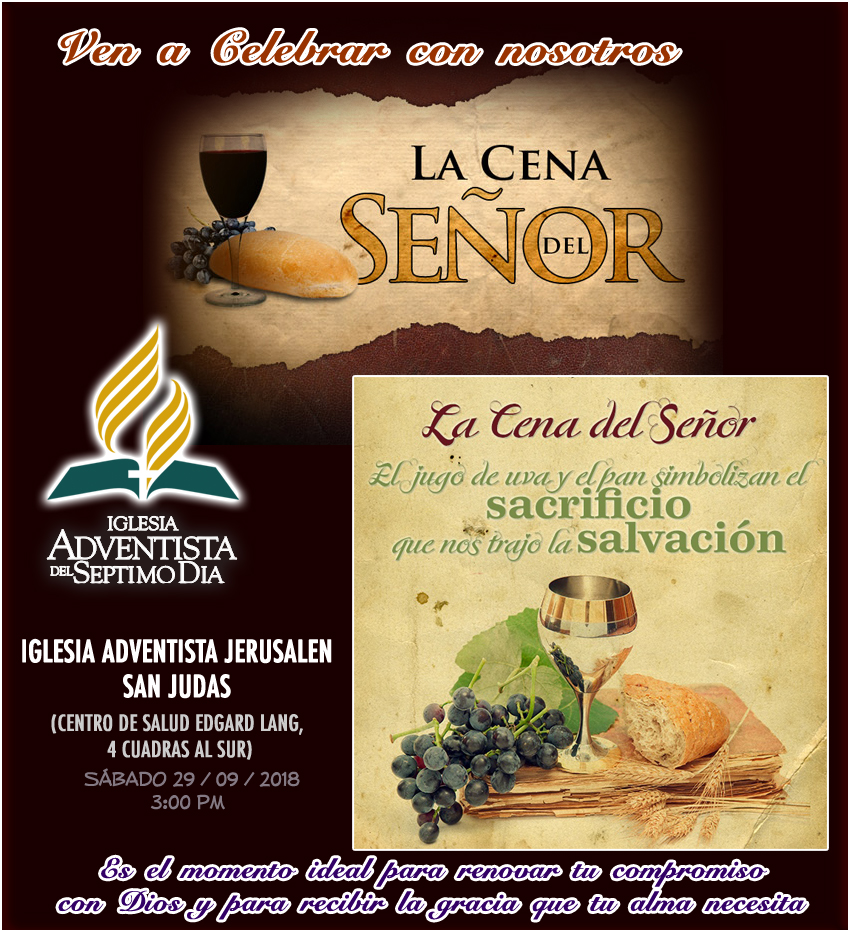 Eventos Cena del Senor 29 09 2018